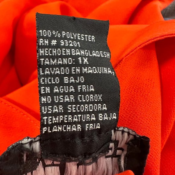 Mint Julep Button Down Dress‎ Slip Removable Dress Underneath 1X Polyester - Picture 5 of 15